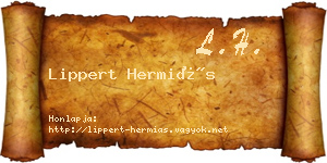 Lippert Hermiás névjegykártya
